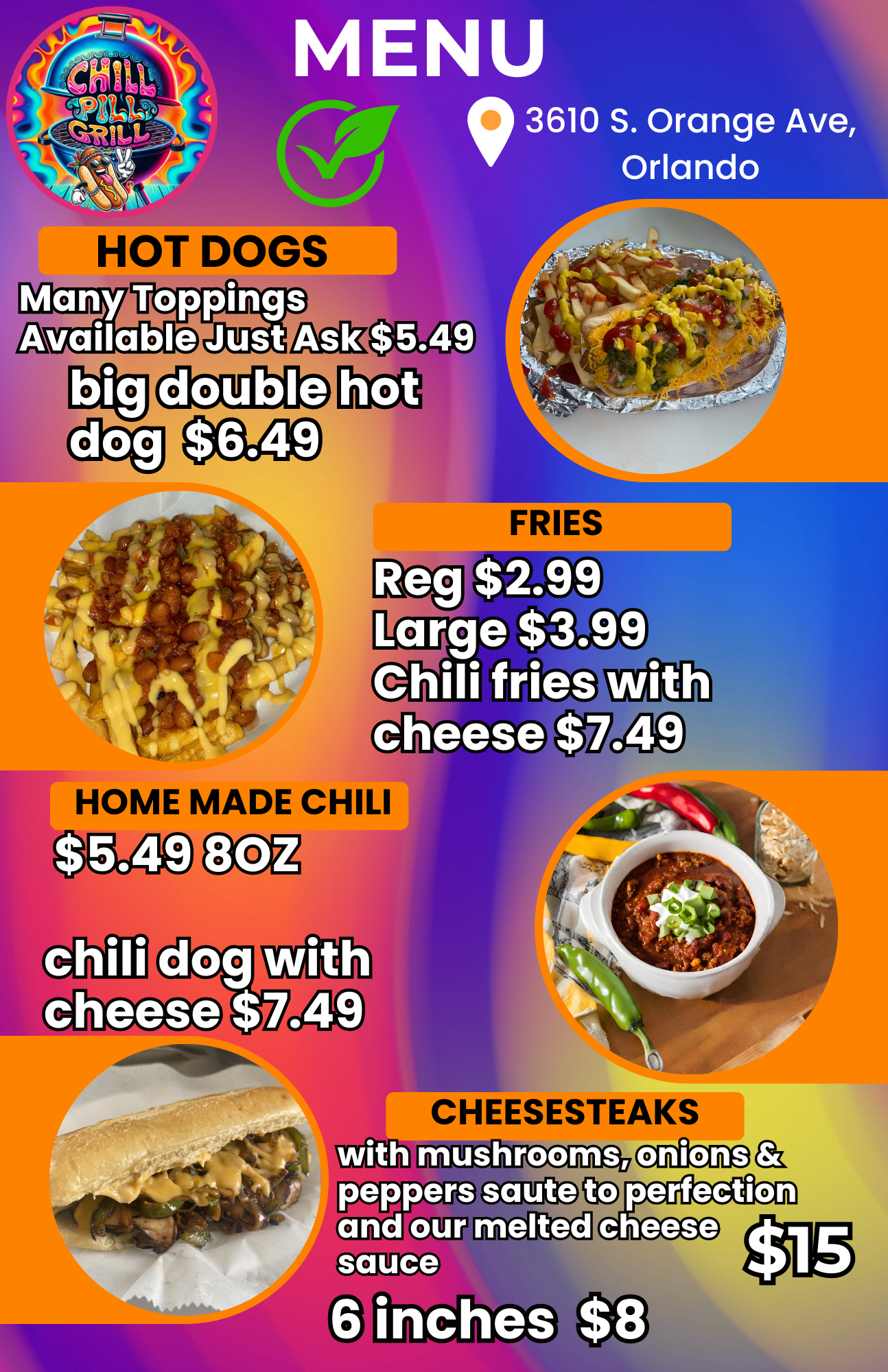 Pill Menu Menu – CHILL PILL GRILL