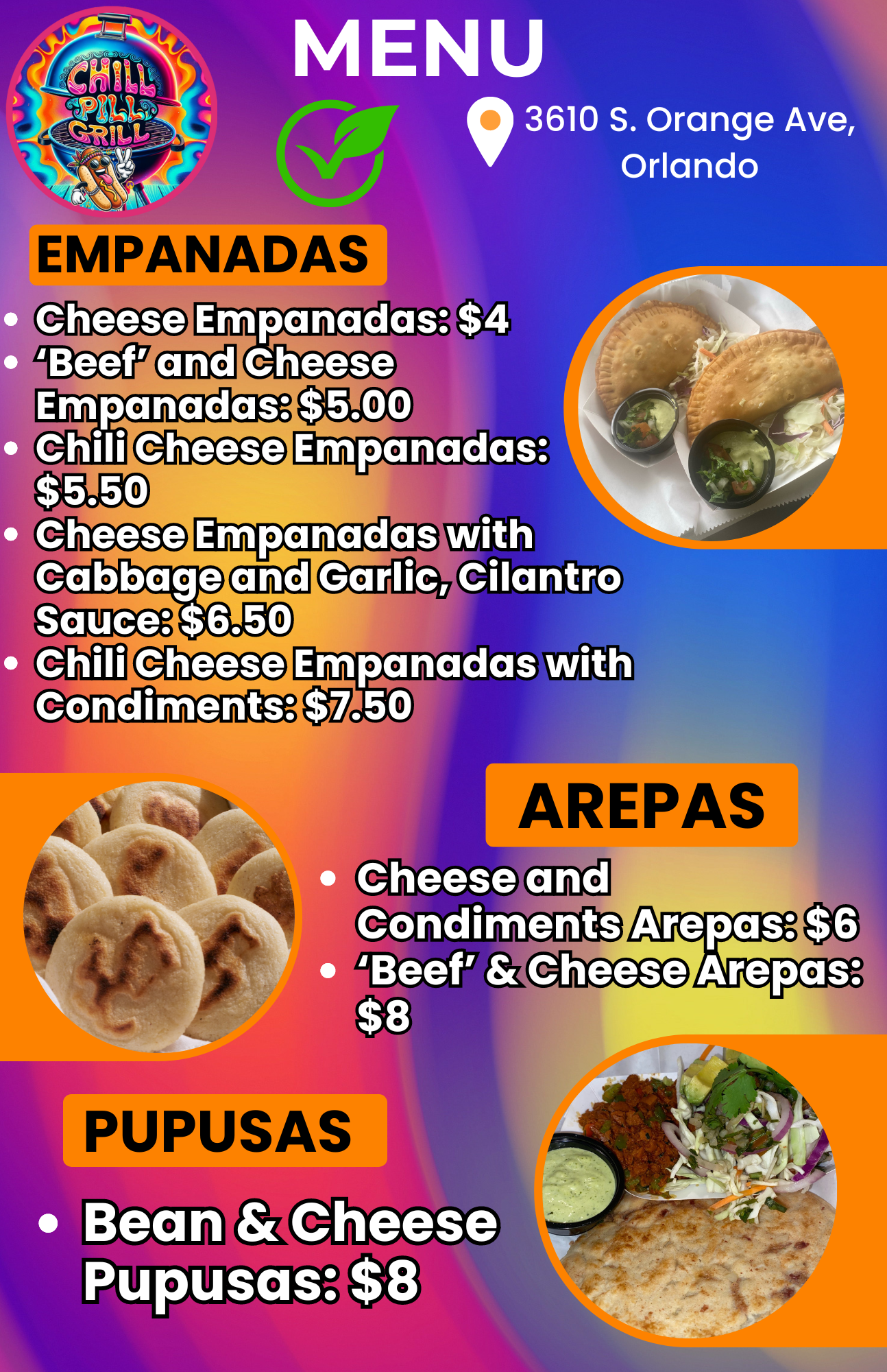 Pill Menu Menu – CHILL PILL GRILL